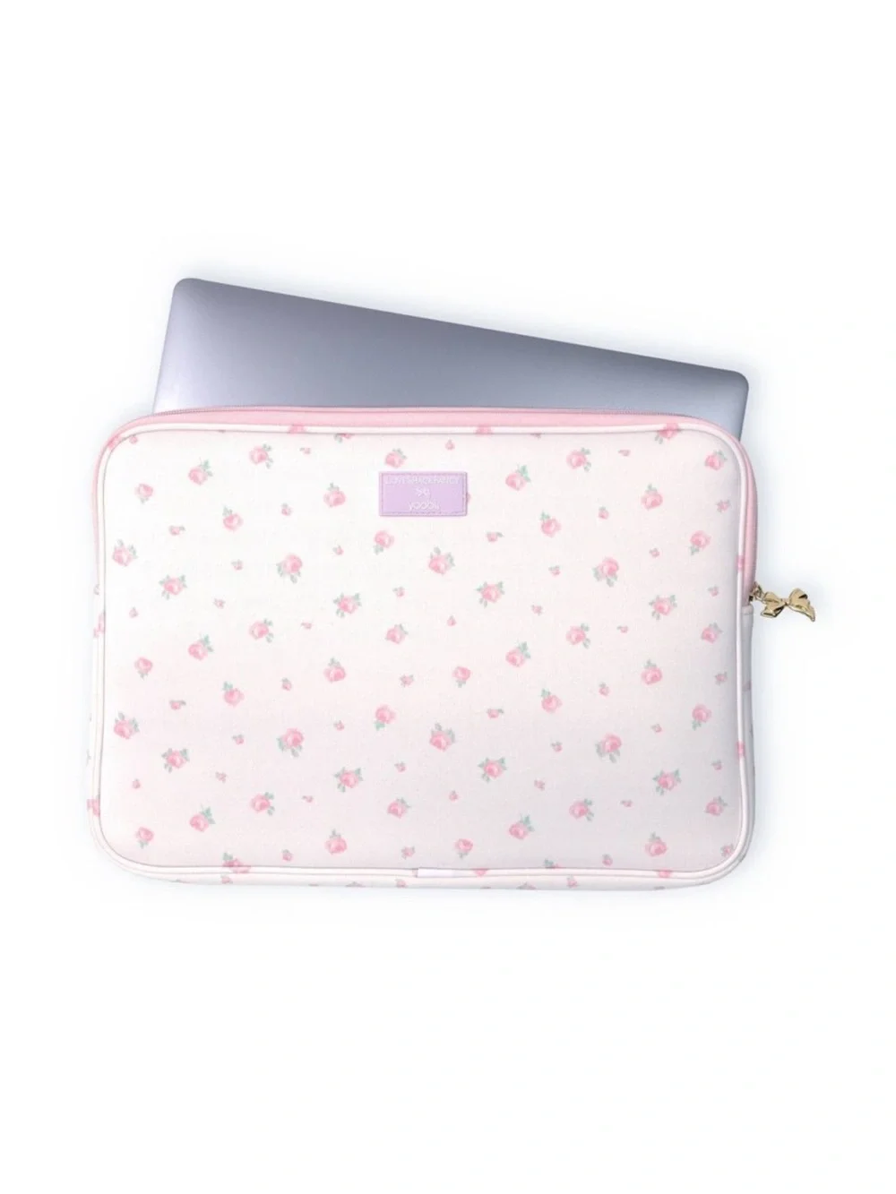 Loveshackfancy target yoobi blooming heirloom laptop sleeve strawberry macaroon